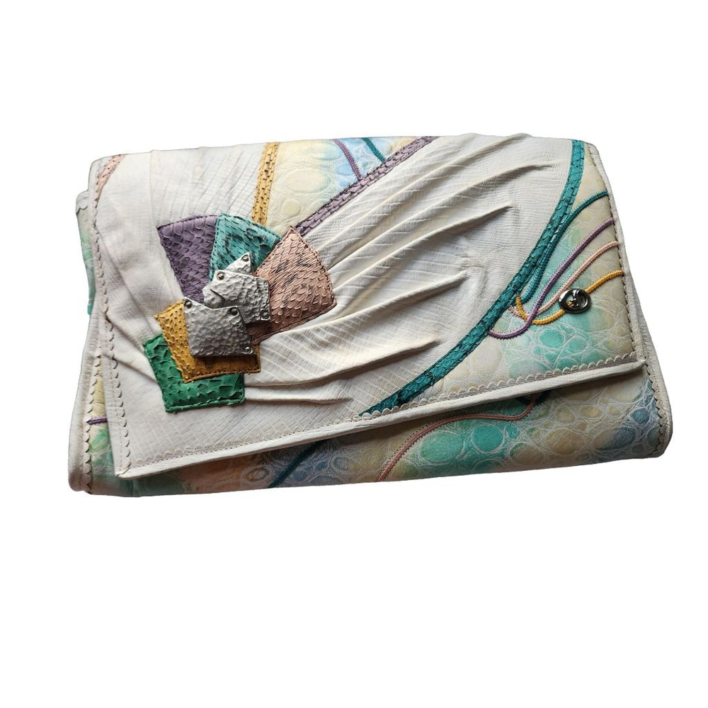 Vintage Carlo Fiori Clutch Handbag Purse Crossbody Shoulderbag